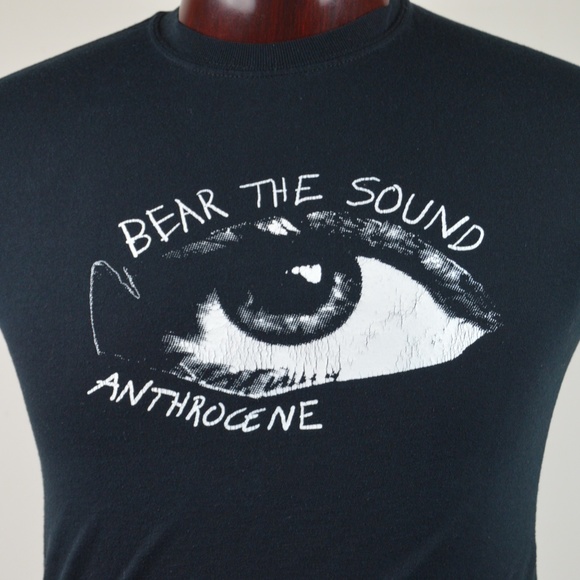 Bear the Sound Band Anthrocene Black Graphic Tee - Picture 2 of 8